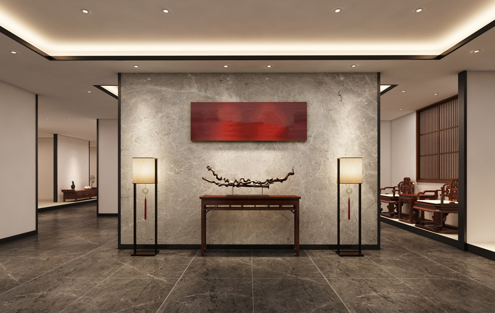 紅木家具展廳裝修設計